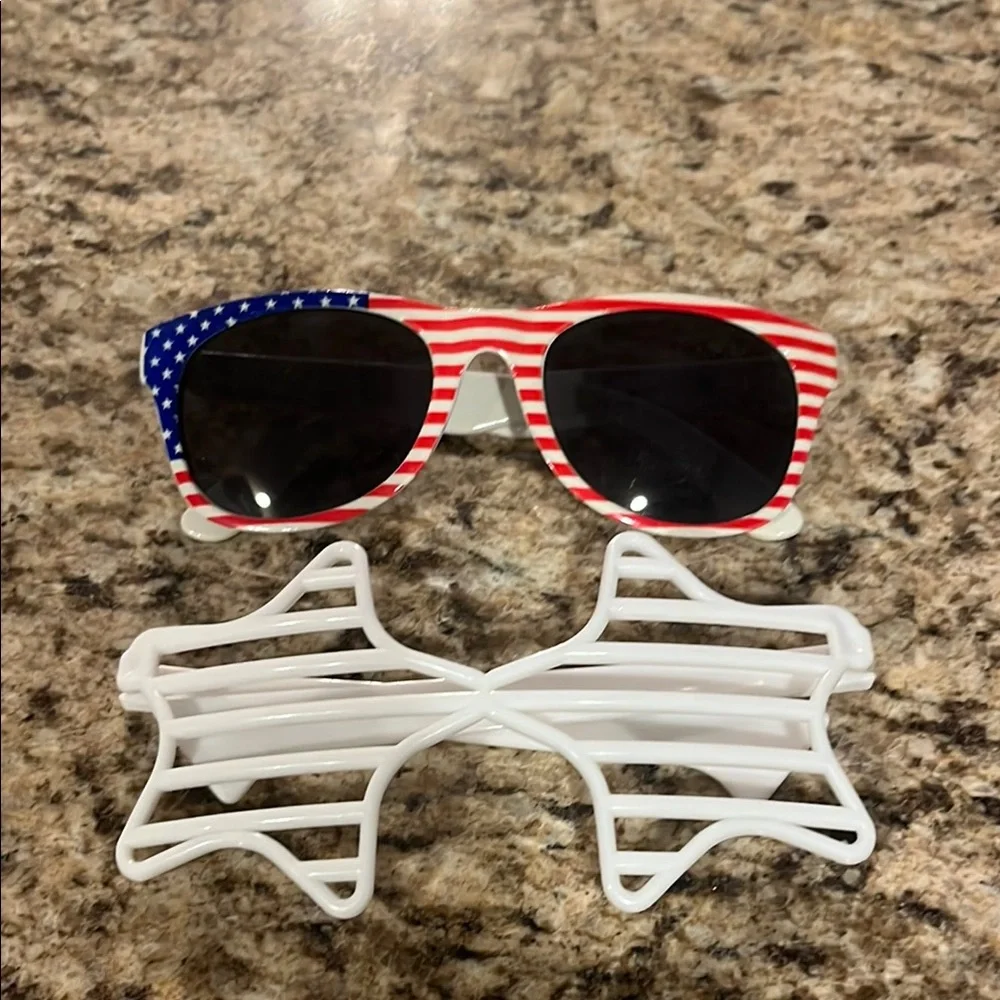 Little Girls Patriotic Kids Sunglasses Bundle Of 2
